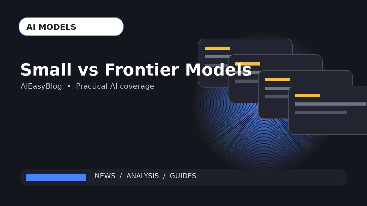 Small Ai Models Vs Frontier Models 2026